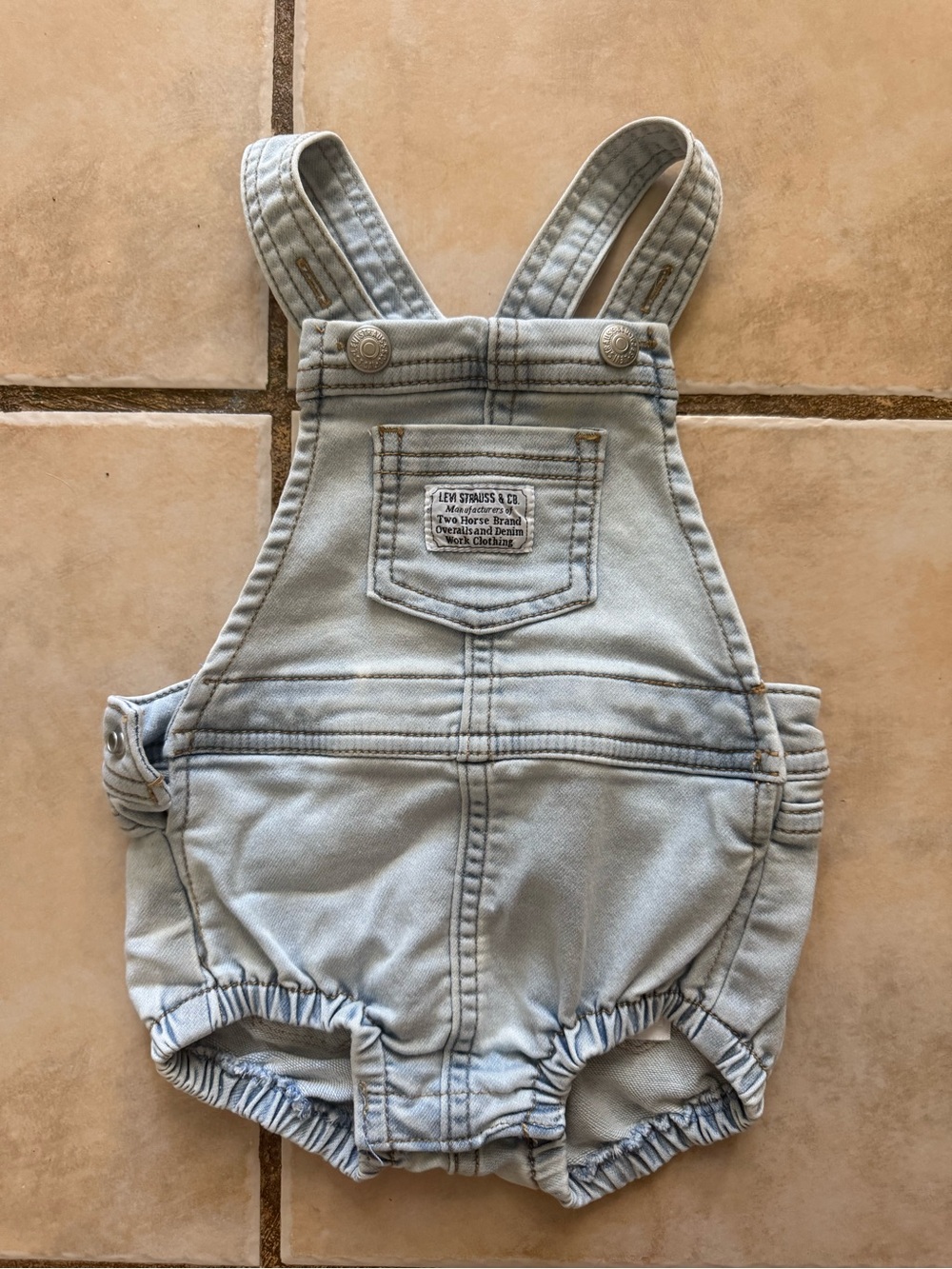 Levi's Light Blue Denim Baby Overalls